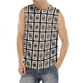 Four Kings Playing Cards Pattern Print Men's Fitness Tank Top