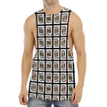 Four Kings Playing Cards Pattern Print Men's Muscle Tank Top