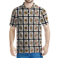 Four Kings Playing Cards Pattern Print Men's Polo Shirt