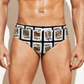 Four Kings Playing Cards Pattern Print Men's Swim Briefs