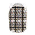 Four Kings Playing Cards Pattern Print Mesh Laundry Hamper