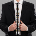 Four Kings Playing Cards Pattern Print Necktie