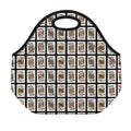 Four Kings Playing Cards Pattern Print Neoprene Lunch Bag