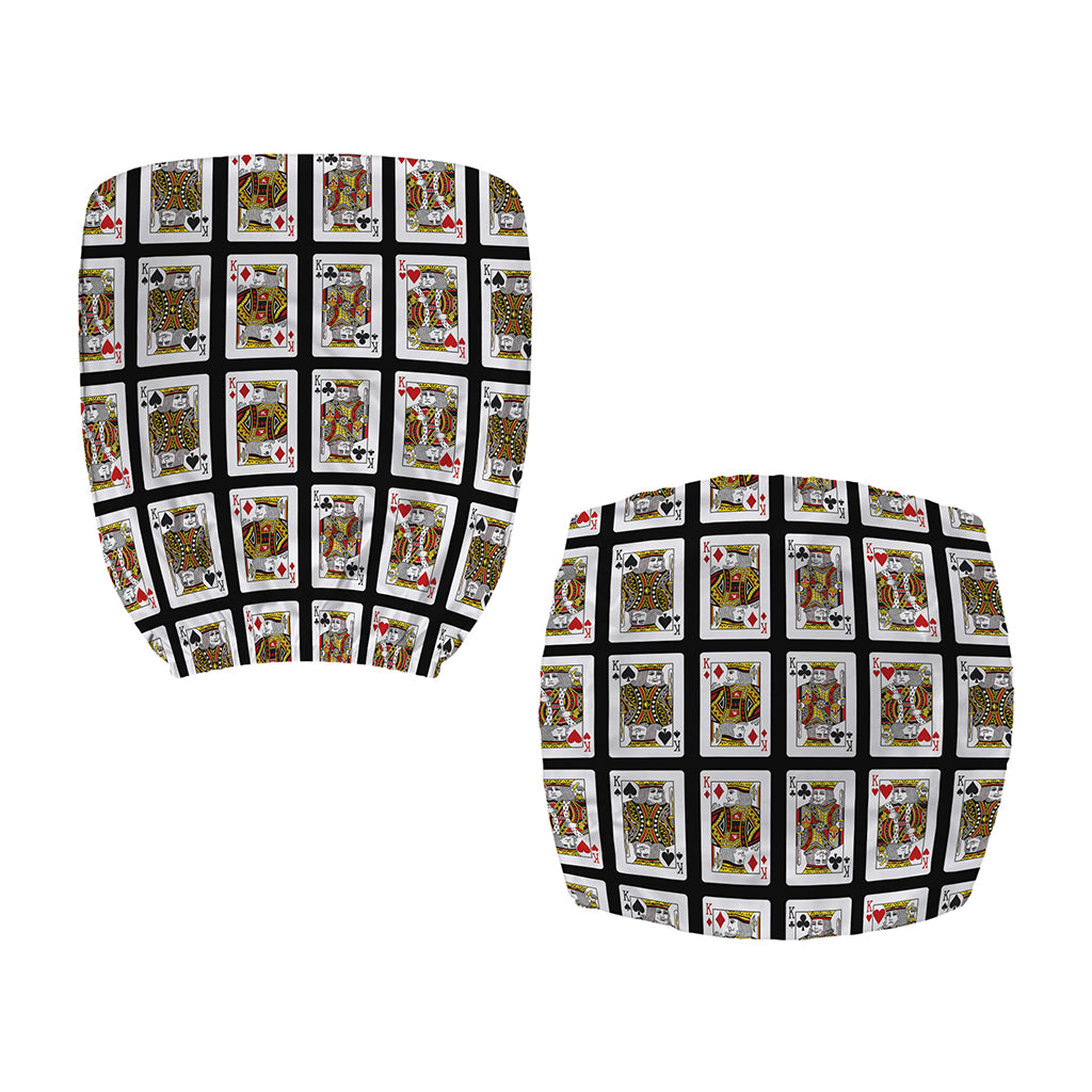 Four Kings Playing Cards Pattern Print Office Chair Cover