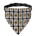 Four Kings Playing Cards Pattern Print Over The Collar Dog Bandana