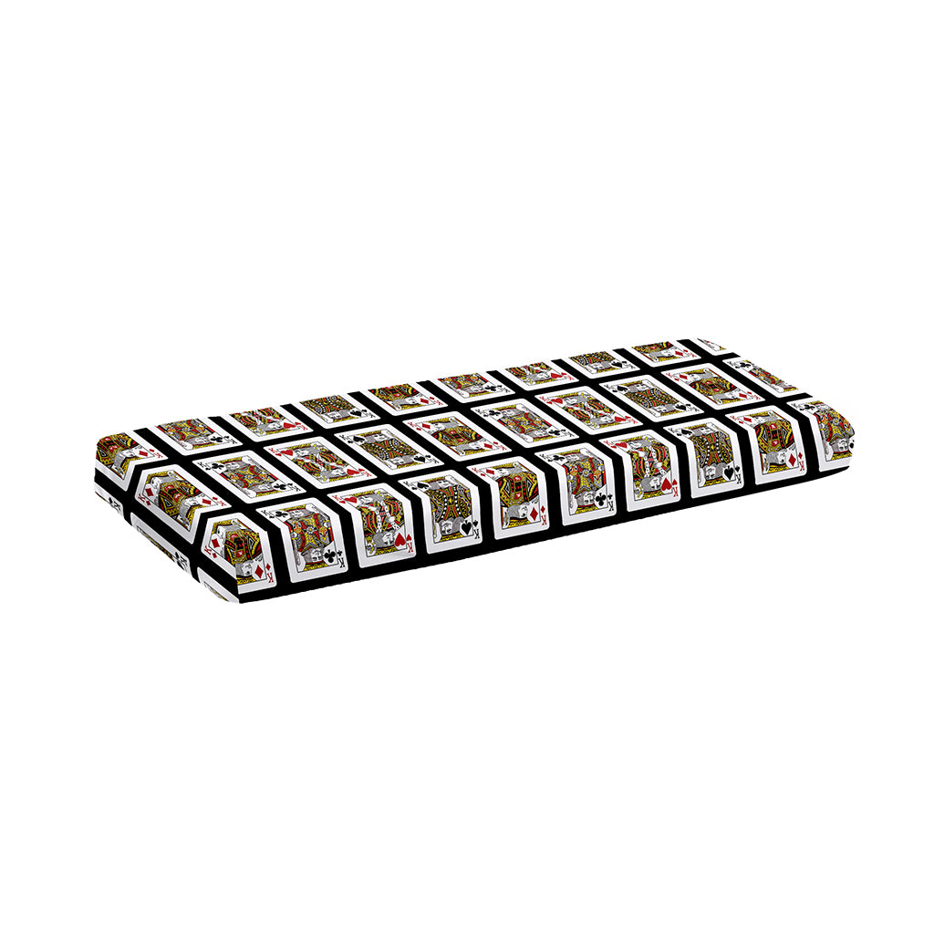Four Kings Playing Cards Pattern Print Piano Keyboard Cover