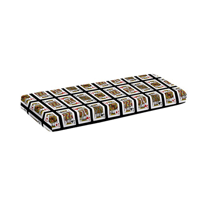Four Kings Playing Cards Pattern Print Piano Keyboard Cover