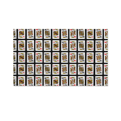 Four Kings Playing Cards Pattern Print Polyester Flag