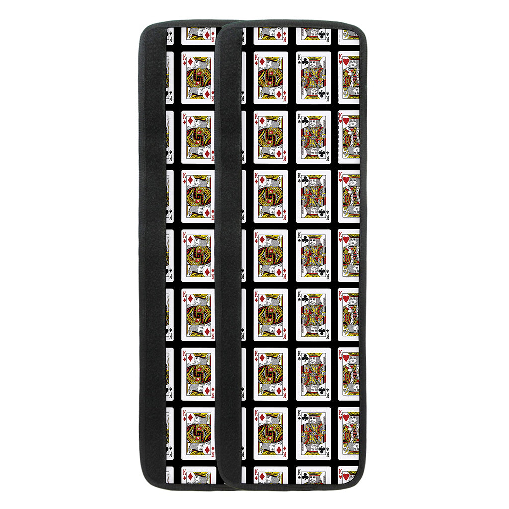 Four Kings Playing Cards Pattern Print Refrigerator Handle Covers