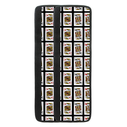 Four Kings Playing Cards Pattern Print Refrigerator Handle Covers