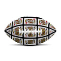 Four Kings Playing Cards Pattern Print Rugby Ball