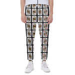 Four Kings Playing Cards Pattern Print Scuba Joggers