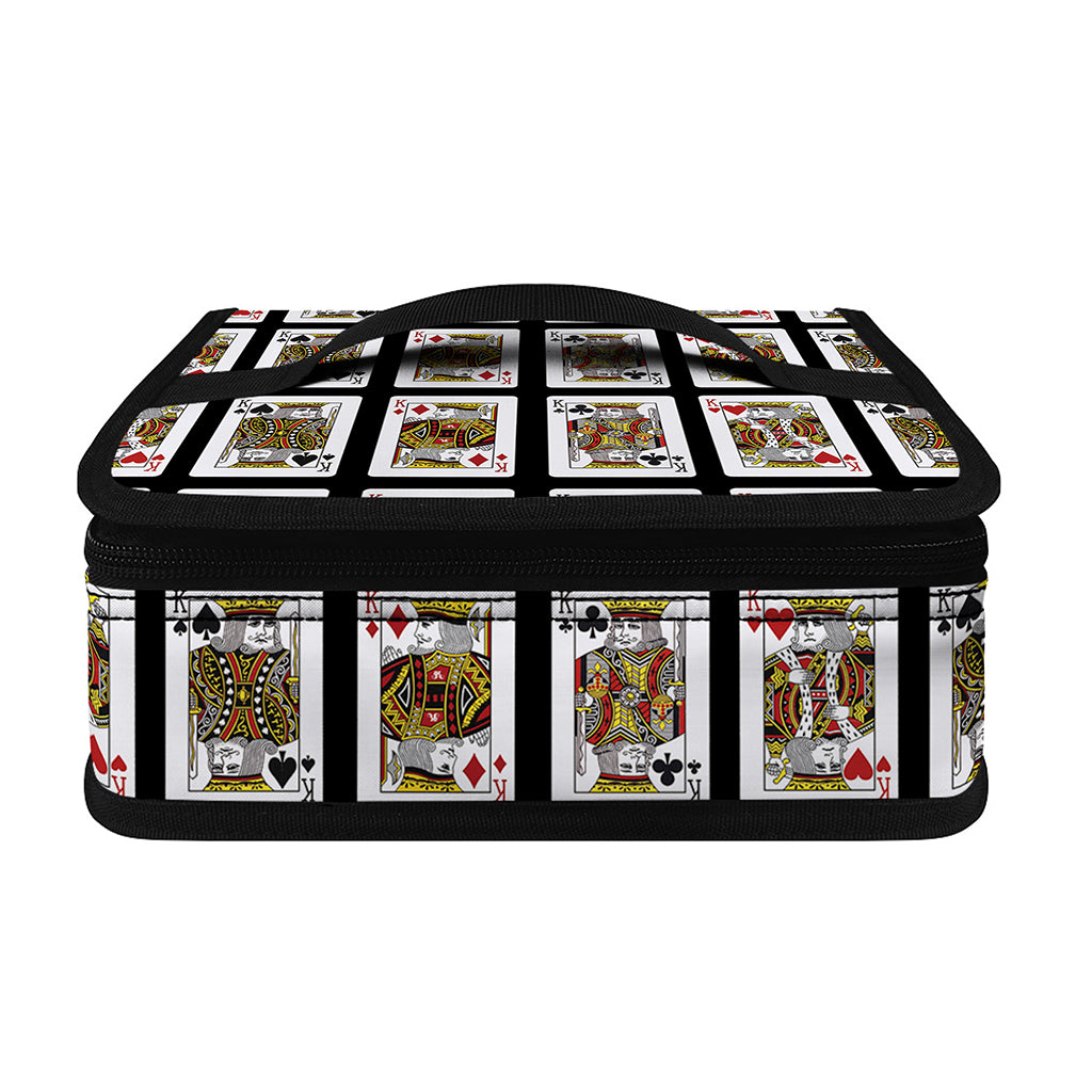 Four Kings Playing Cards Pattern Print Small Lunch Bag