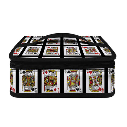 Four Kings Playing Cards Pattern Print Small Lunch Bag