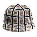 Four Kings Playing Cards Pattern Print Snapback Cap