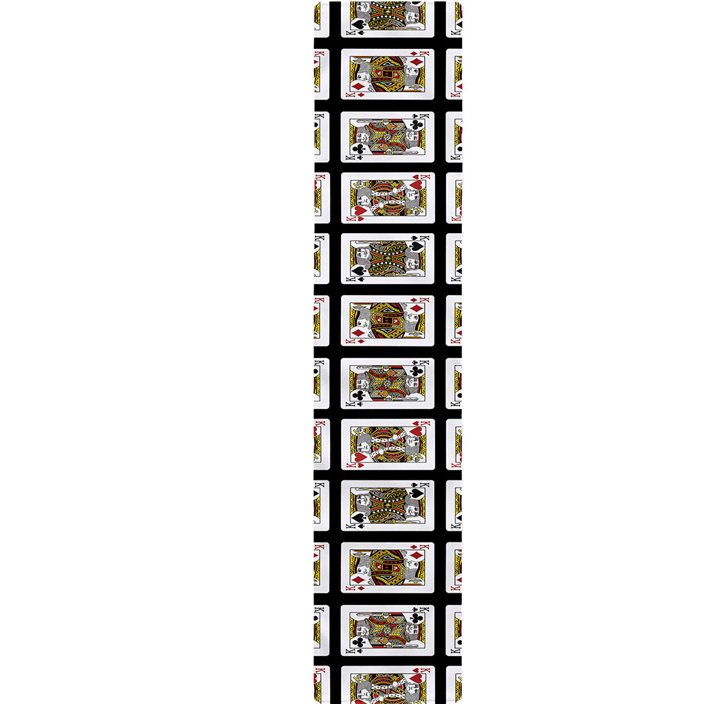 Four Kings Playing Cards Pattern Print Table Runner