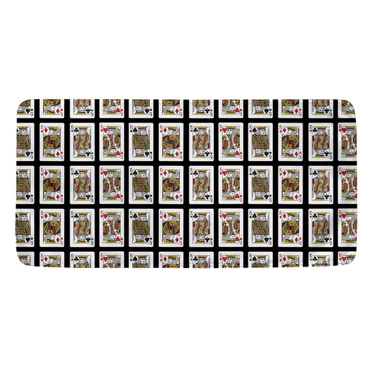 Four Kings Playing Cards Pattern Print Towel
