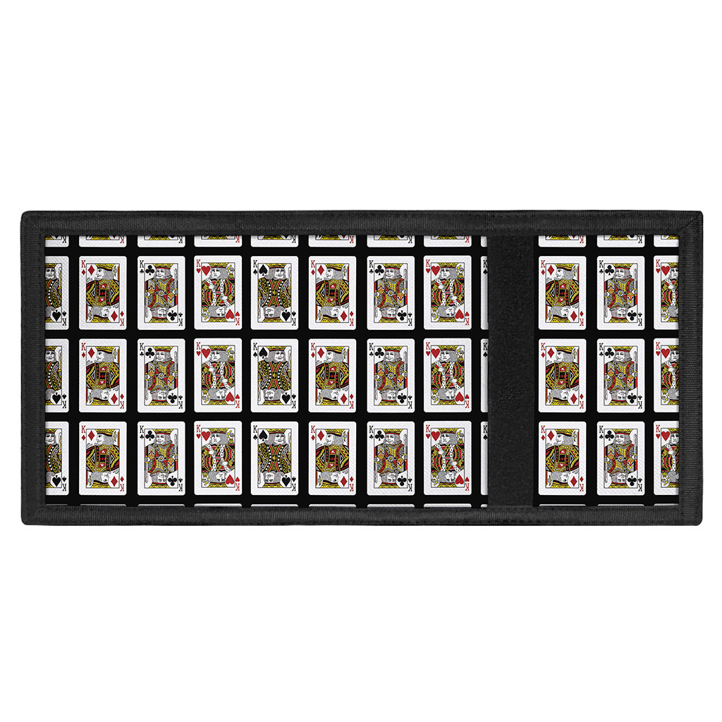 Four Kings Playing Cards Pattern Print Trifold Wallet