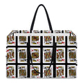 Four Kings Playing Cards Pattern Print Utility Tote Bag