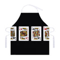 Four Kings Playing Cards Print Adjustable Apron