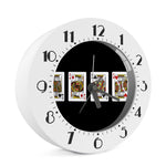 Four Kings Playing Cards Print Alarm Clock