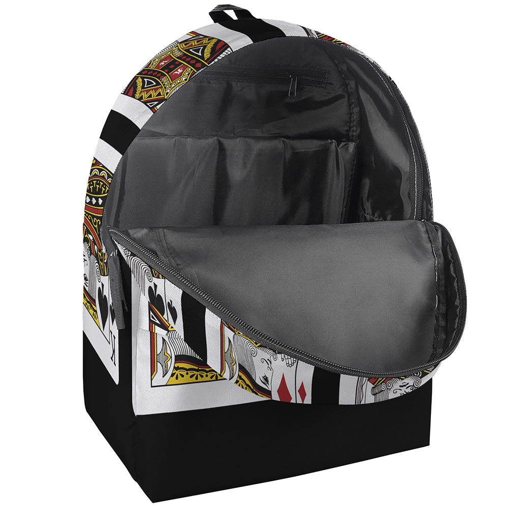 Four Kings Playing Cards Print Backpack