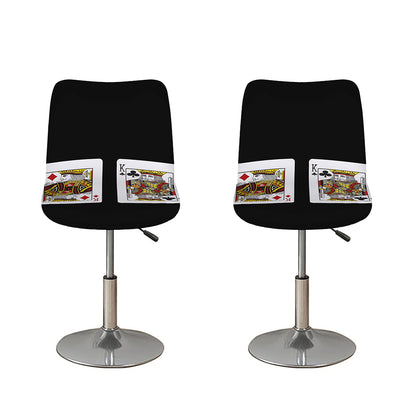 Four Kings Playing Cards Print Bar Stool Covers