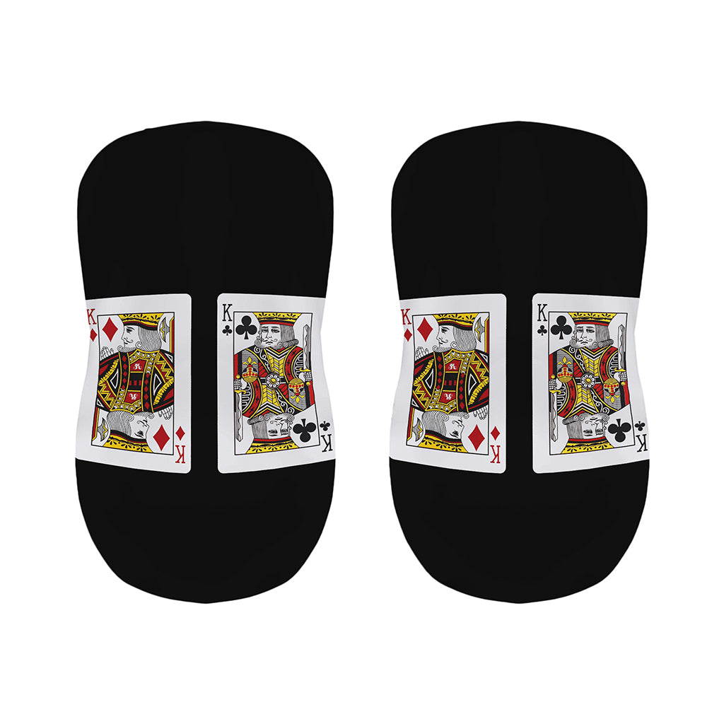 Four Kings Playing Cards Print Bar Stool Covers