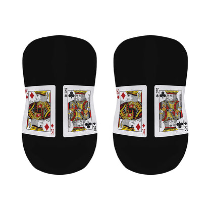 Four Kings Playing Cards Print Bar Stool Covers