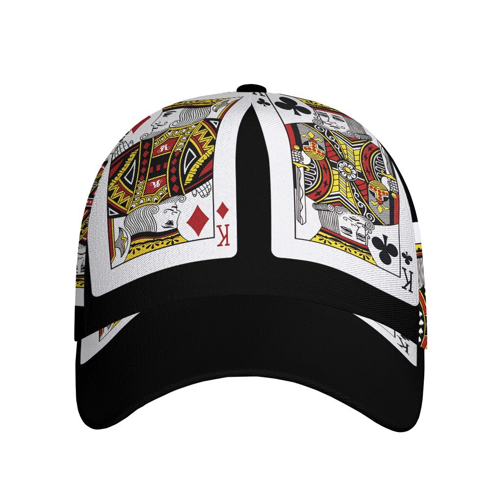 Four Kings Playing Cards Print Baseball Cap
