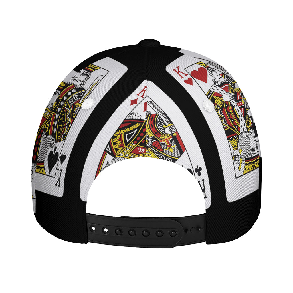 Four Kings Playing Cards Print Baseball Cap