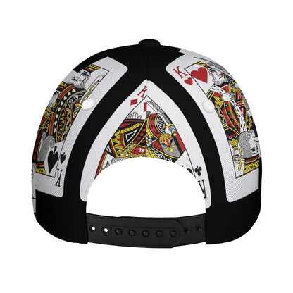 Four Kings Playing Cards Print Baseball Cap