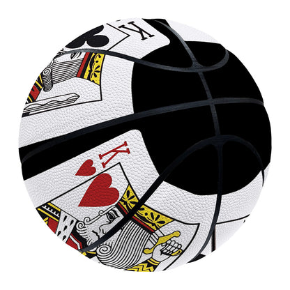 Four Kings Playing Cards Print Basketball