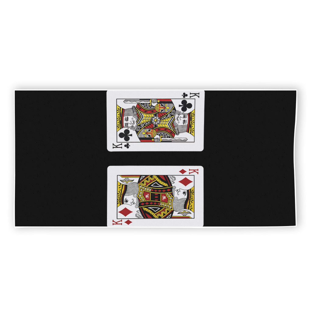 Four Kings Playing Cards Print Beach Towel