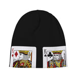 Four Kings Playing Cards Print Beanie