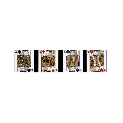 Four Kings Playing Cards Print Bed Runner