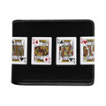 Four Kings Playing Cards Print Bifold Wallet