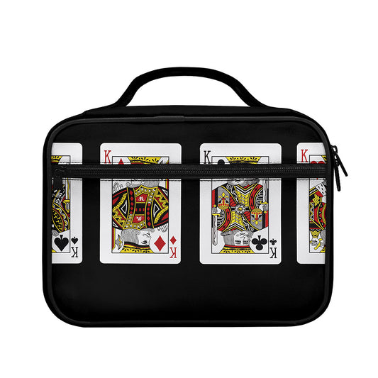 Four Kings Playing Cards Print Briefcase Bible Bag