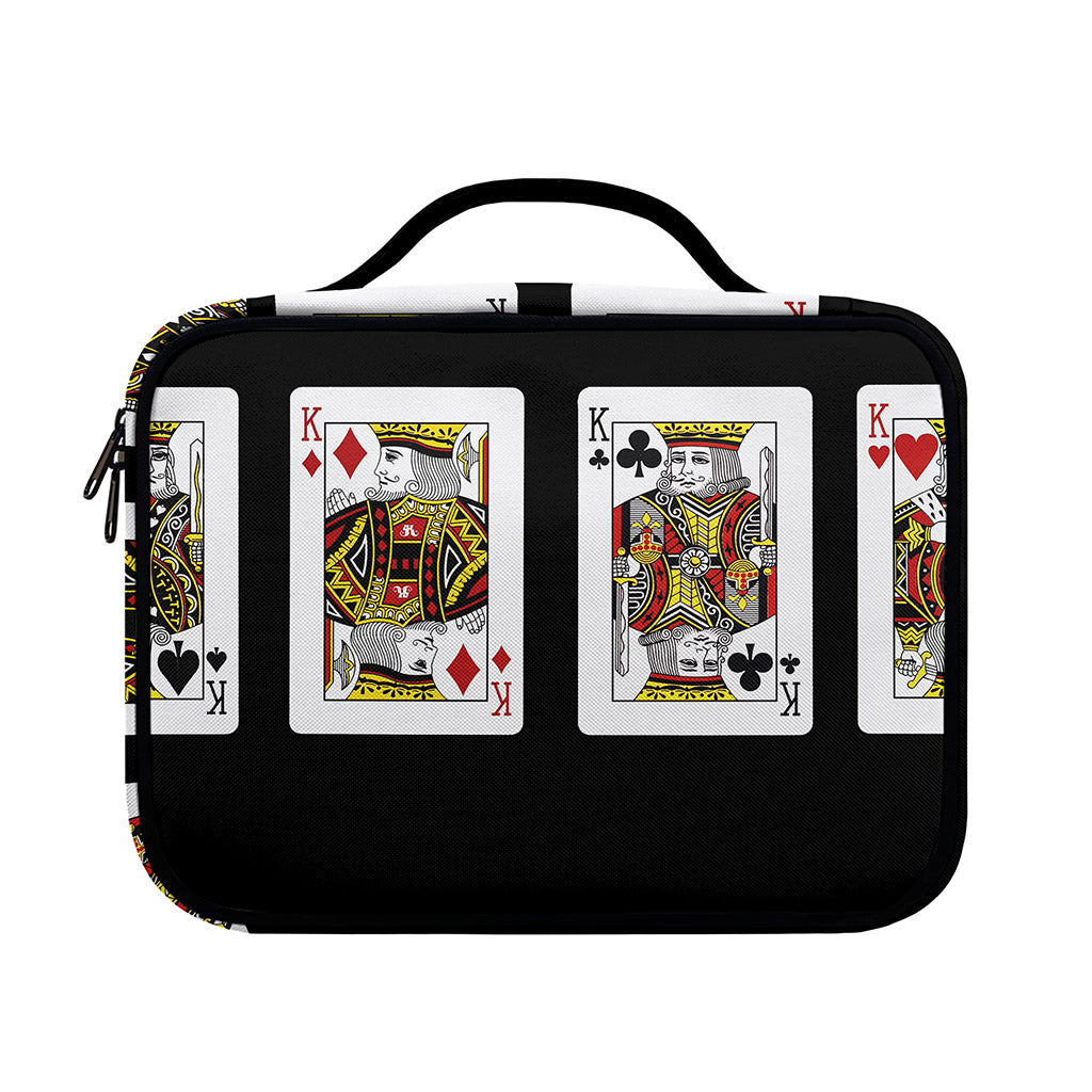 Four Kings Playing Cards Print Briefcase Bible Bag