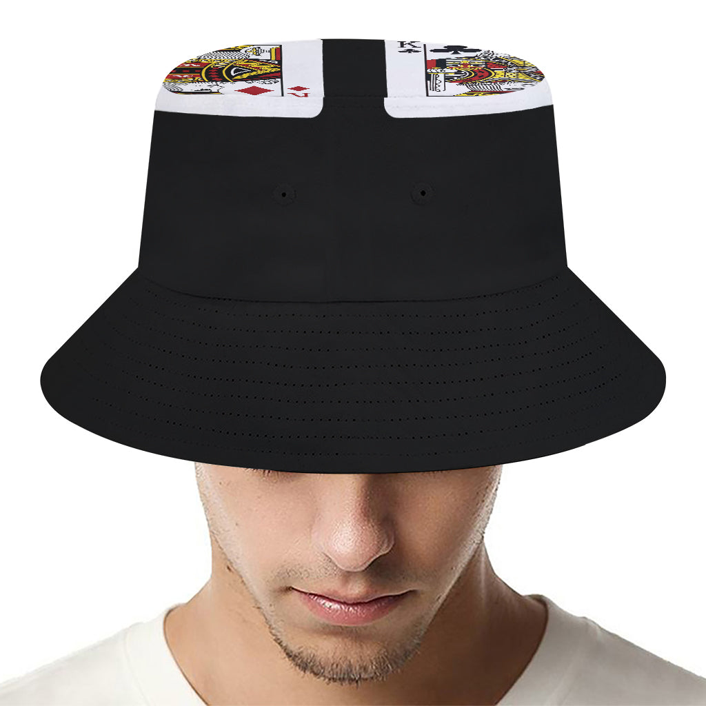 Four Kings Playing Cards Print Bucket Hat