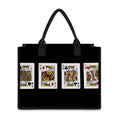 Four Kings Playing Cards Print Canvas Tote Bag