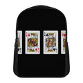 Four Kings Playing Cards Print Casual Backpack