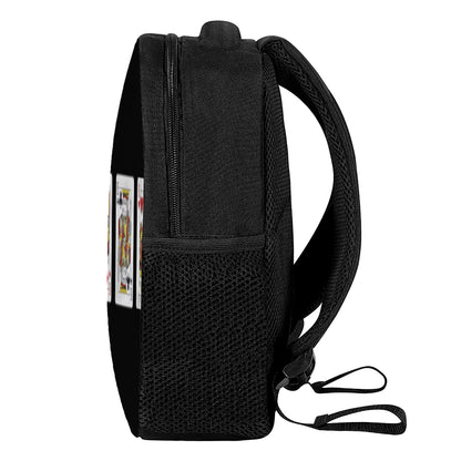 Four Kings Playing Cards Print Casual Backpack