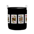 Four Kings Playing Cards Print Collapsible Laundry Basket