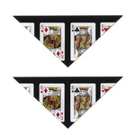 Four Kings Playing Cards Print Dog Bandana