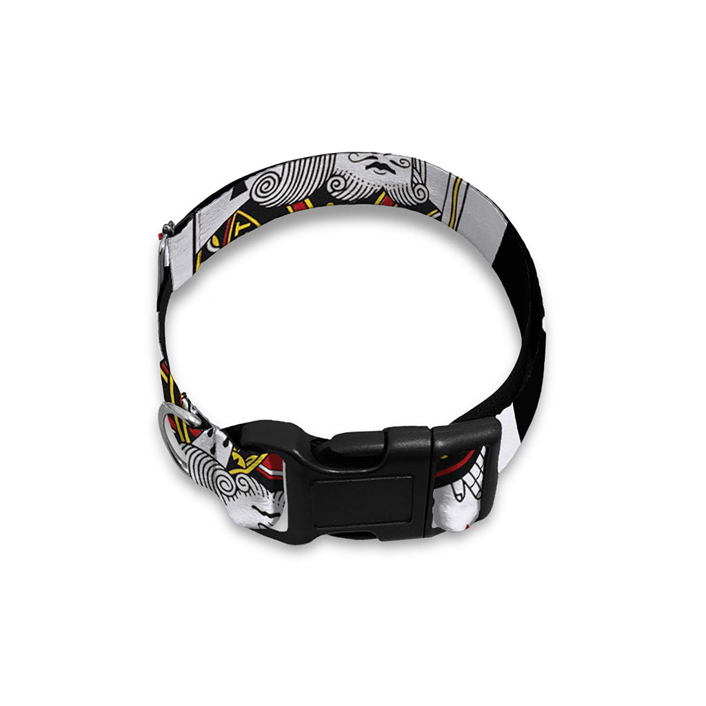 Four Kings Playing Cards Print Dog Collar