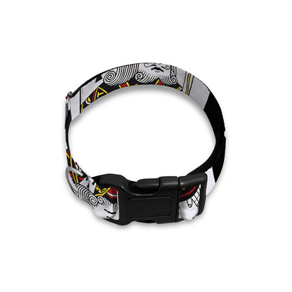 Four Kings Playing Cards Print Dog Collar
