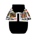 Four Kings Playing Cards Print Dog Zip Up Hoodie
