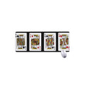 Four Kings Playing Cards Print Extended Mouse Pad