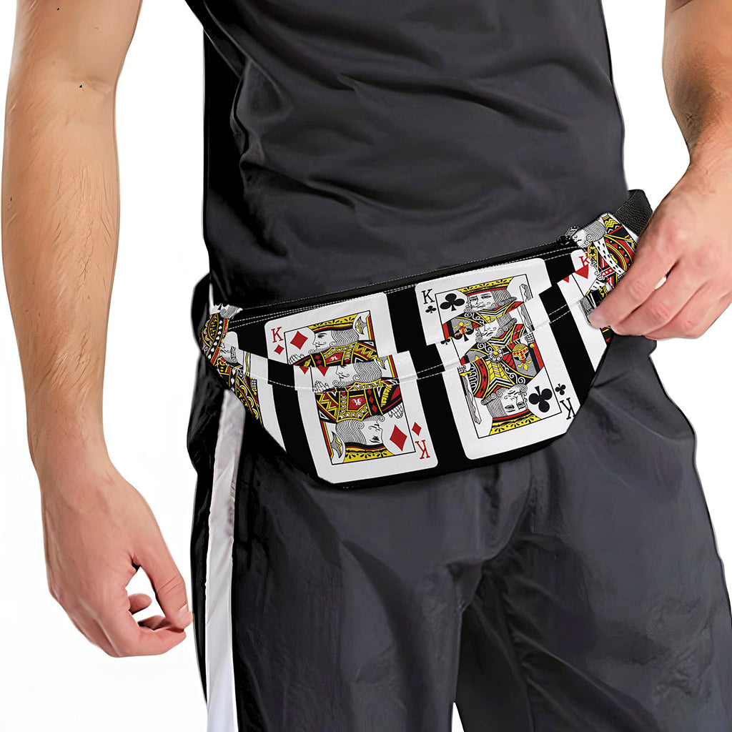 Four Kings Playing Cards Print Fanny Pack